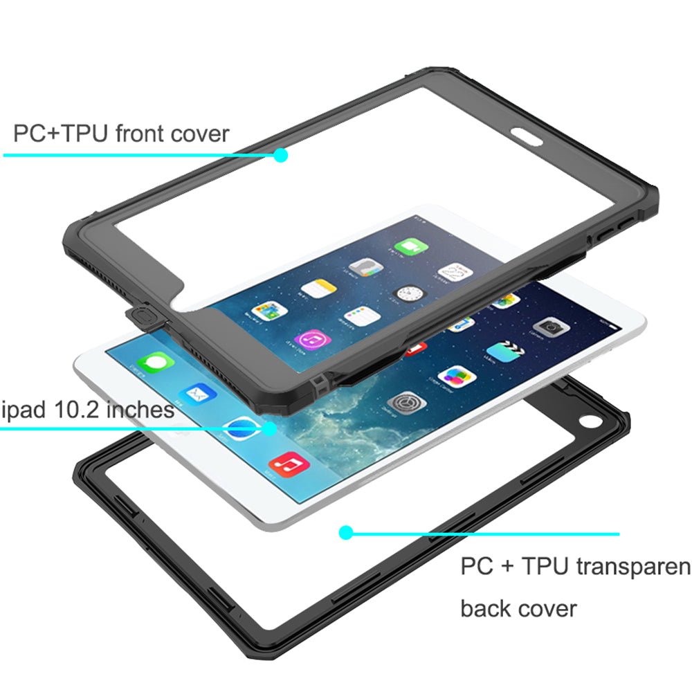IP68 Waterproof Drop-proof Dust-proof Tablet Cover Swimming Rafting Protective Case for iPad 10.2 (2021) (2020) (2019) IP68 Waterproof Drop-proof Dust-proof Tablet Cover Swimming Rafting Protective Case for iPad 10.2 (2021) (2020) (2019)